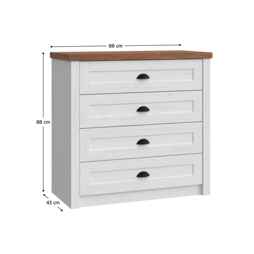 Komoda PROVANCE K4, sosna andersen