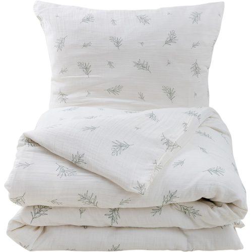 Matex Muslin posteljnina Olivka, 140 x 200 cm, 70 x 90 cm