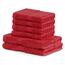 DecoKing Bamby kéztörlő és törölköző szett piros, 4 db 50 x 100 cm, 2 db 70 x 140 cm