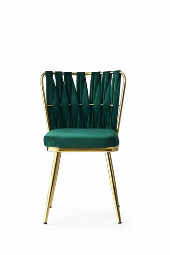 Kusakli Green and Gold étkezőszék szett, 4 db