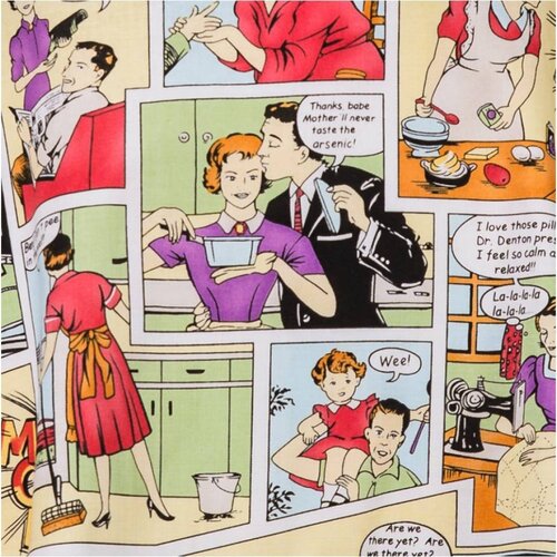 Szyk w kuchni Fartuch kuchenny Komiks, 65 x 70 cm