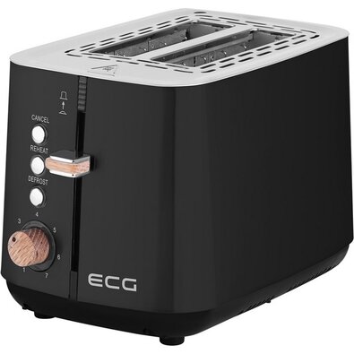 ECG ST 2768 opekač kruha Timber Black
