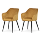Set de scaune de sufragerie PIKA YEL4, 2 buc