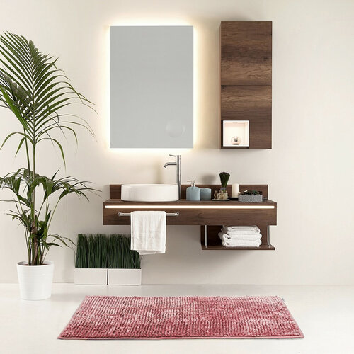 Restilo Килимок для ванної кімнати Bati бургунді, 50 x 70 см