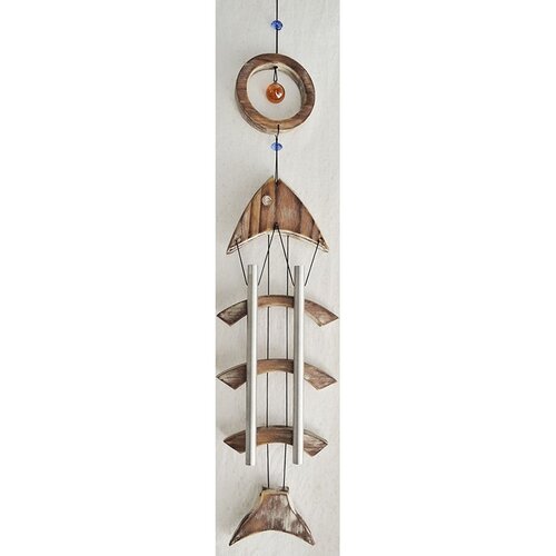 Drewniane dzwonki Ryba, 72,5 cm