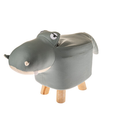Pralni stolček/podnožnik Hippopotamus, 50 x 28 x 24 cm