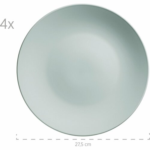 Mäser Zestaw naczyń stołowych 16 szt. PASTEL SELECTION – mentolowy