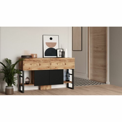 Beistelltisch mit Schrank Miam Atlantic Pine