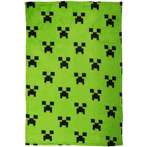 Koc Minecraft zielony, 100 x 150 cm
