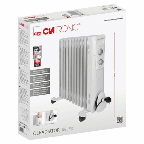 Clatronic RA 3737 olajradiátor, 11 bordás