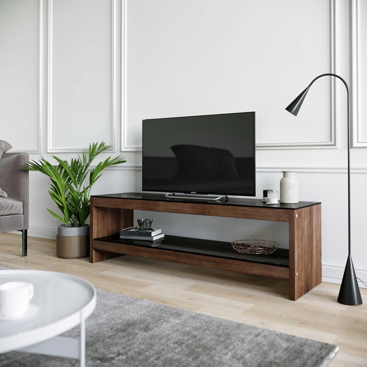 Televízny stolík Tima Walnut