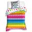 BedTex Baumwollbettwäsche Eule Rainbow, 140 x 200 cm, 70 x 90 cm
