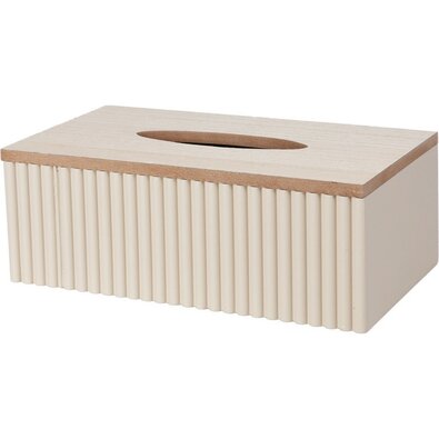 Stripes zsebkendőtartó doboz bézs, 25 x 13,5 x 9 cm