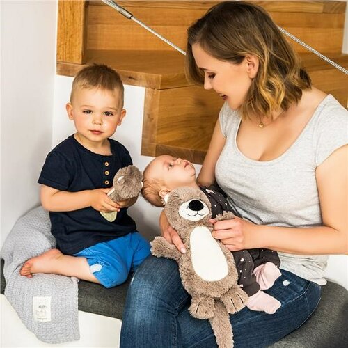 Baby Ono Plush otter Maggie with rattle