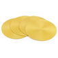 Podkładki na stół Deco okrągłe żółty, śr. 35 cm, 4 szt.