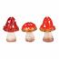 Decorațiuni de toamnă Set de ciuperci dinceramică, 3 bucăți