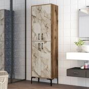 Berlin Walnut and White Marble szekrény