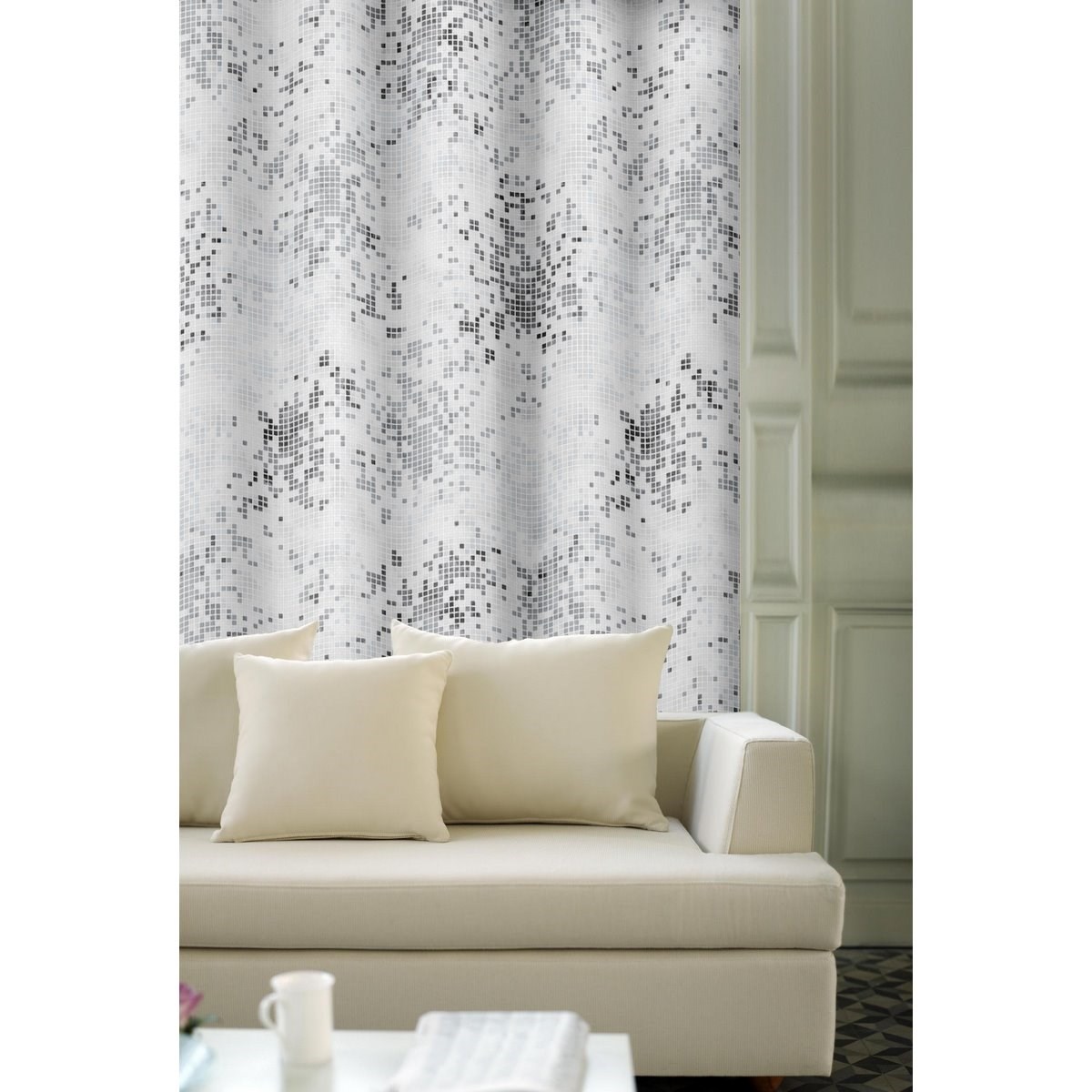 Forbyt Záves Grain sivá 150 x 245 cm