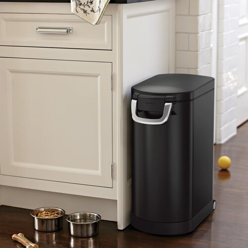 Simplehuman Kontejner na suché krmivo s pojistkou 30 l, černá mat