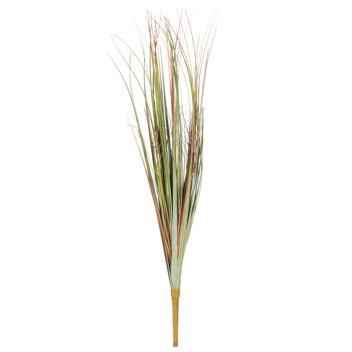 Sztuczna dekoracja Trawa w kępce zielono-pomarańczowy, 10 x 10 x 62 cm