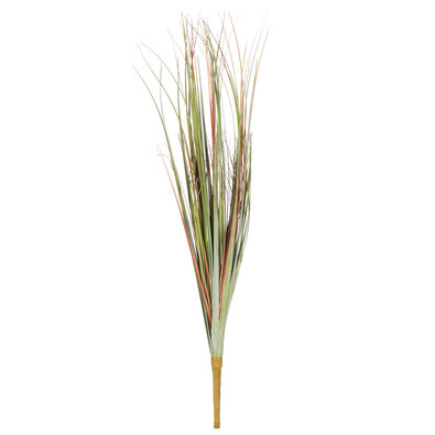 Sztuczna dekoracja Trawa w kępce zielono-pomarańczowy, 10 x 10 x 62 cm