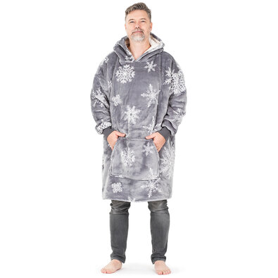 4Home Bluza z barankiem mikroplusz Silent Snowfall, uni L – męska