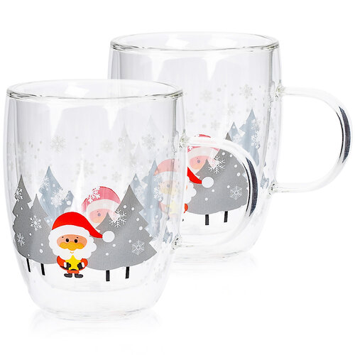 4Home Termo sklenice Mug Santa Hot&Cool 270 ml,  2 ks