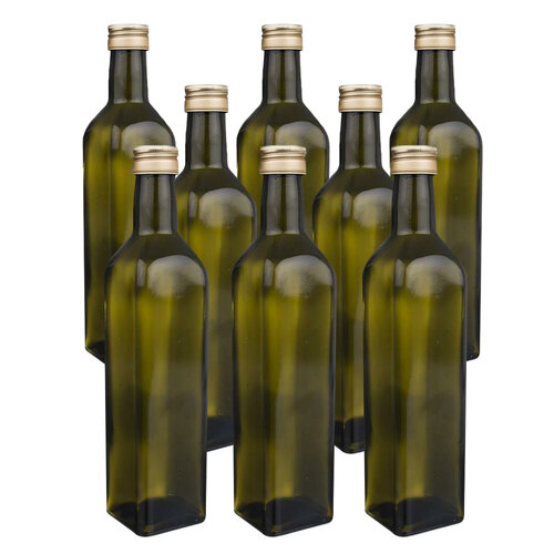 Orion Set of glass bottles with lid Oil 0,25 l, 8pcs
