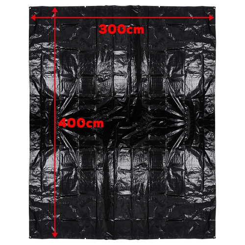 Redcliffs Plachta pod stan, 3 x 4 m, čierna