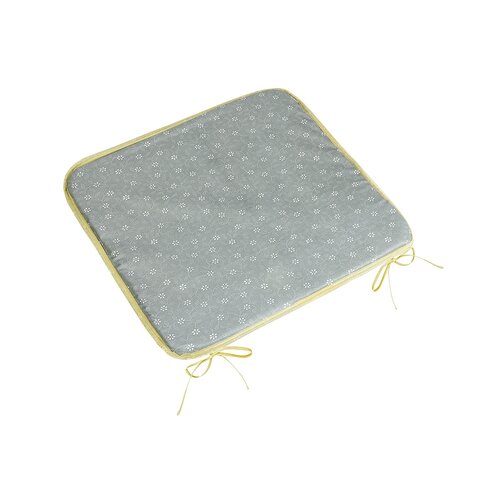 Bellatex Perna Adéla netedă cu flori gri, 40 x 40cm