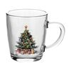 Cană de sticlă Altom Christmas Tree 350 ml