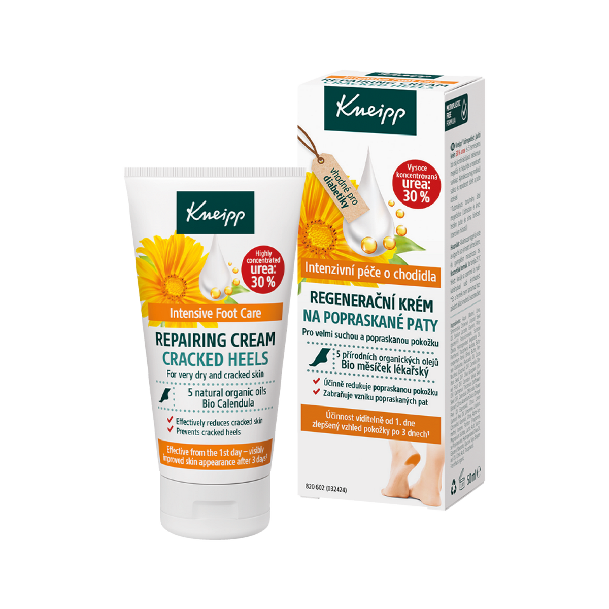 Kneipp Regeneráló krém repedezett sarkakra, 50 ml