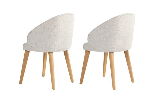 Bentley White and Light Oak étkezőszék szett, 2 db