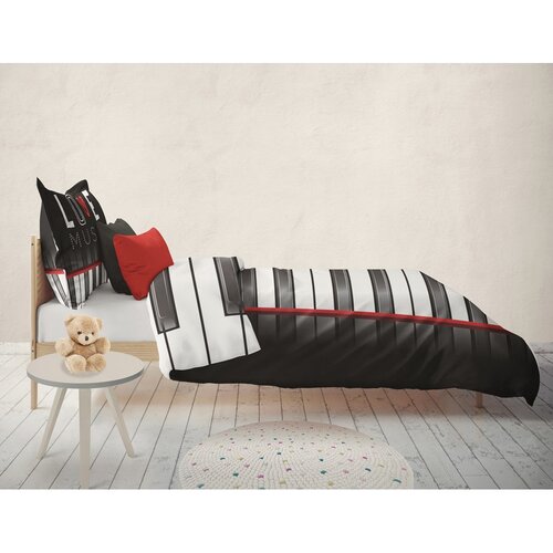 Pościel bawełniana Pianino, 140 x 200 cm, 70 x 90 cm