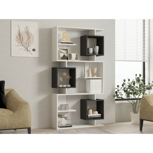 Knihovna Icardi Anthracite and White