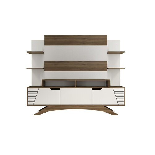 Televizní stěna Deparo Walnut and White
