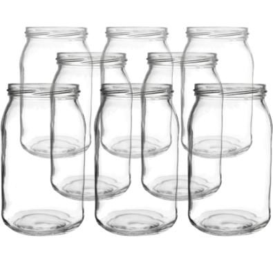 Orion Set of 8 preserving jars, 0.9 l B 82