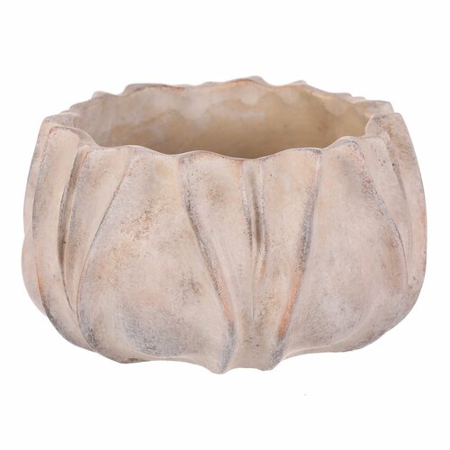 Beton virágcserép burkolat S, szürke, 20 x 11 cm