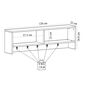 Wandgarderobe Sarandon Anthracite White