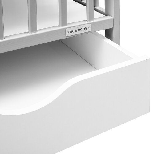 New Baby Łóżeczko dziecięce Lilly z szufladą, szary