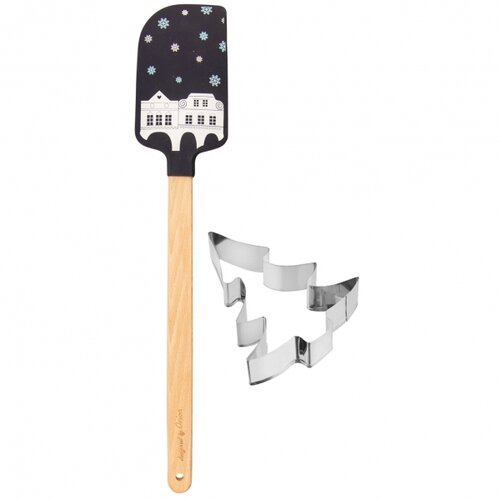 Orion Szilikon spatula Domky formával, kék