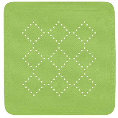Spirella Rutschfeste Duschmatte ALASKA, hellgrün, 55 x 55 cm