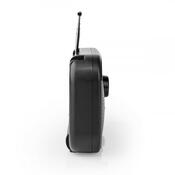 Radio portabil Nedis RDFM1340 AM/FM,gri/negru