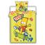 Dětské bavlněné povlečení Bart Skate Yellow, 140 x 200 cm, 70 x 90 cm