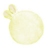 Domarex párna Soft Bunny plus, sárga, átmérője 35 cm