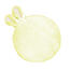 Domarex Kissen Soft Bunny plus gelb, Durchmesser 35 cm