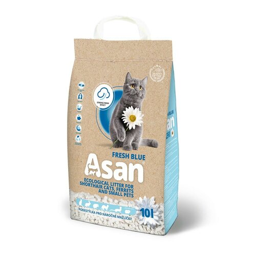 Asan Cat Екологічна підстилка для котів Fresh Blue, 10 л