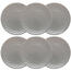 Florina Sada keramických dezertních talířů Diamond 19,5 cm, 6 ks, šedá