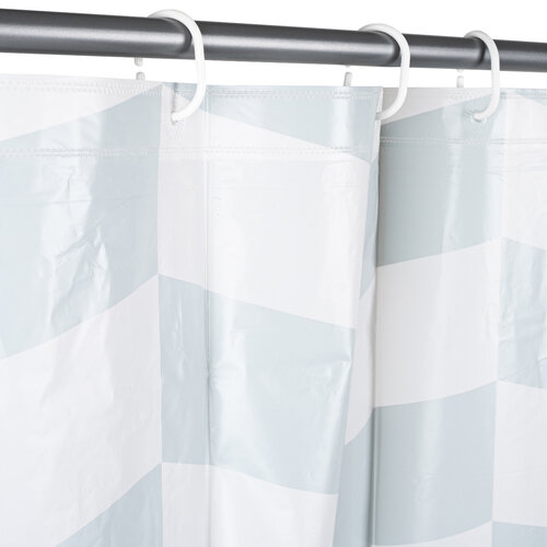 Zasłona prysznicowa szaroniebieski, 180 x 200 cm