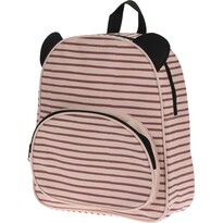 Plecak dziecięcy z uszkami, różowy, 28 x 32 x 10 cm
